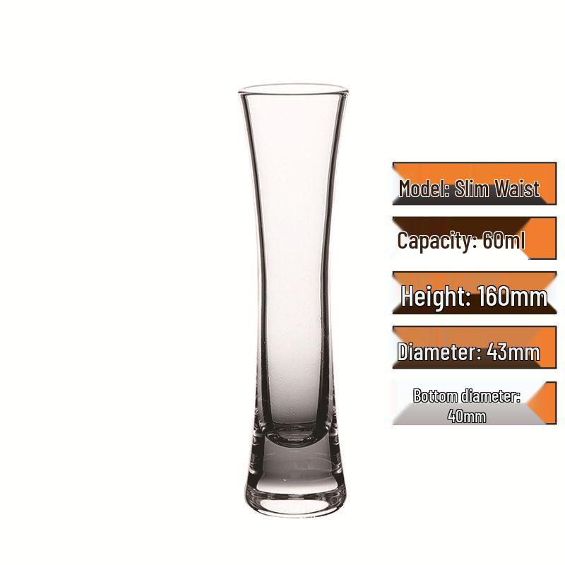 

Elegant Slim Waist Mini Crystal Vase for Fresh Flowers - Wine Glass Style