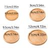 Wooden Tray Multi Bamboo Multi Shape Wooden Holder Pot Tray Coffee Coaster Home Garden Decor Photography Props