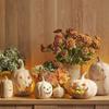 Handmade Terracotta Jack O' Lantern Resin Pumpkin Lamp