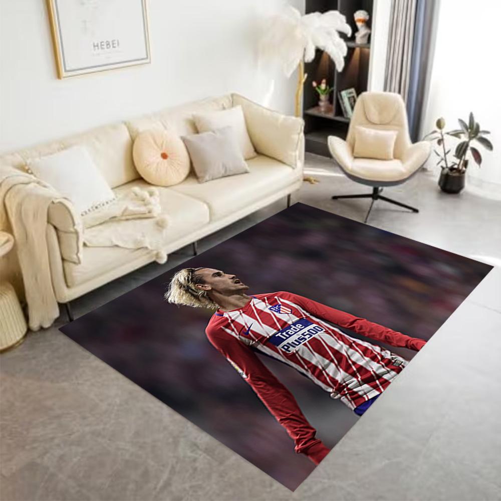 Football Player Celebration Floor Rug Office Rug Perfect for Hallway Decorate room Study room Living Rooms Anti-slip Rug Anime Office Decor