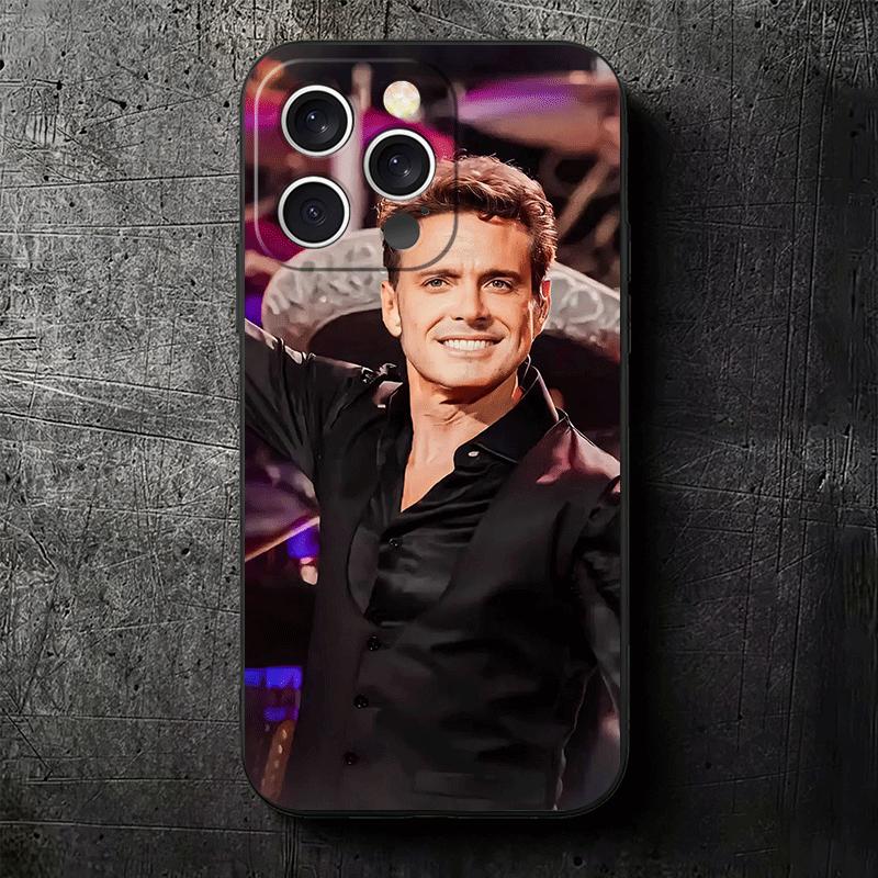L-Luis M-Miguel Singer Soft Phone Case for iPhone 16 16E 17 Air 15 Pro Max 14 Plus 13 Mini 11 12 7 Black Cover Back Shell