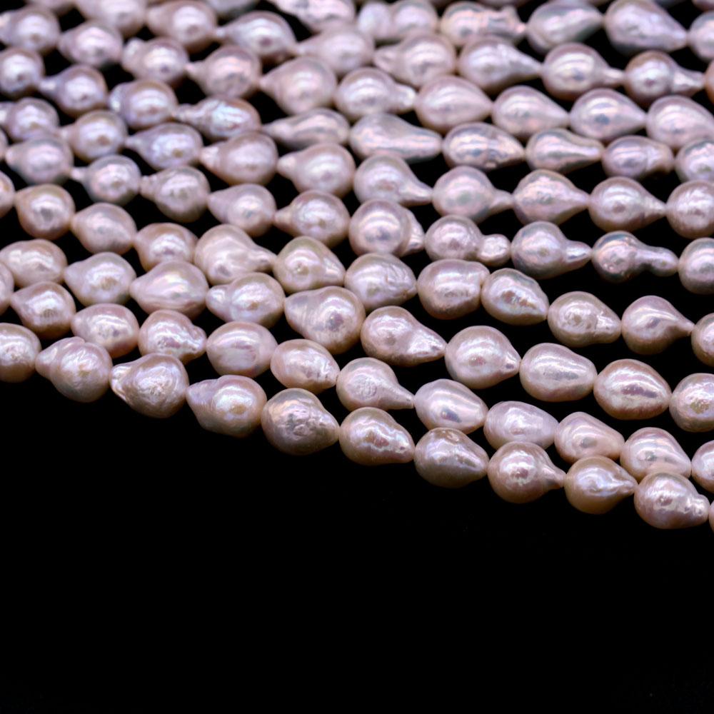 1String, Natural Freshwater Pearls, 7-9mm Little Tail Shape Pearl Beads for Jewelry Making DIY Crafts, Wedding Gifts for Women, 36cm
