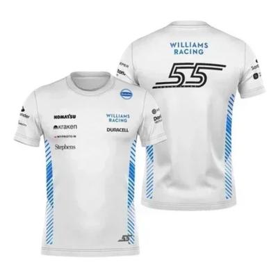 Williams Team T-shirt Carlos Sainz Formula One Alex Alben 2025 T-shirt Men Women Kids Fans Shirt 3d Printed T-shirt