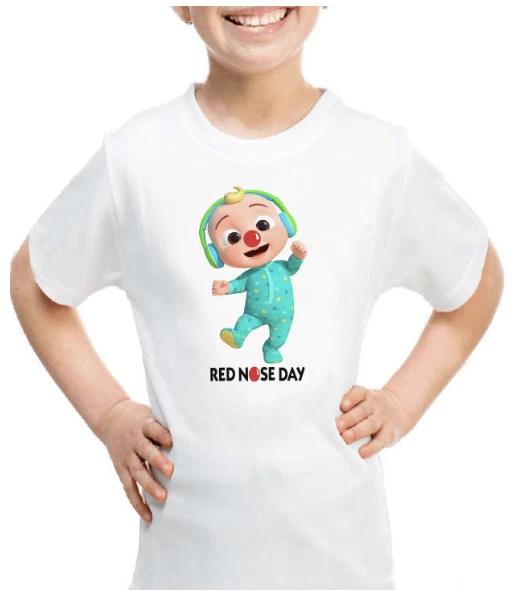 Cocomelon День Красного Носа Мальчики Младенцы Дети Футболка Comic Relief Персонализированная Школьники 100