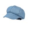 Denim Cloth Women Beret Hats Solid Color Artist Hat Casual Octagonal Caps  Female Newsboy Cap