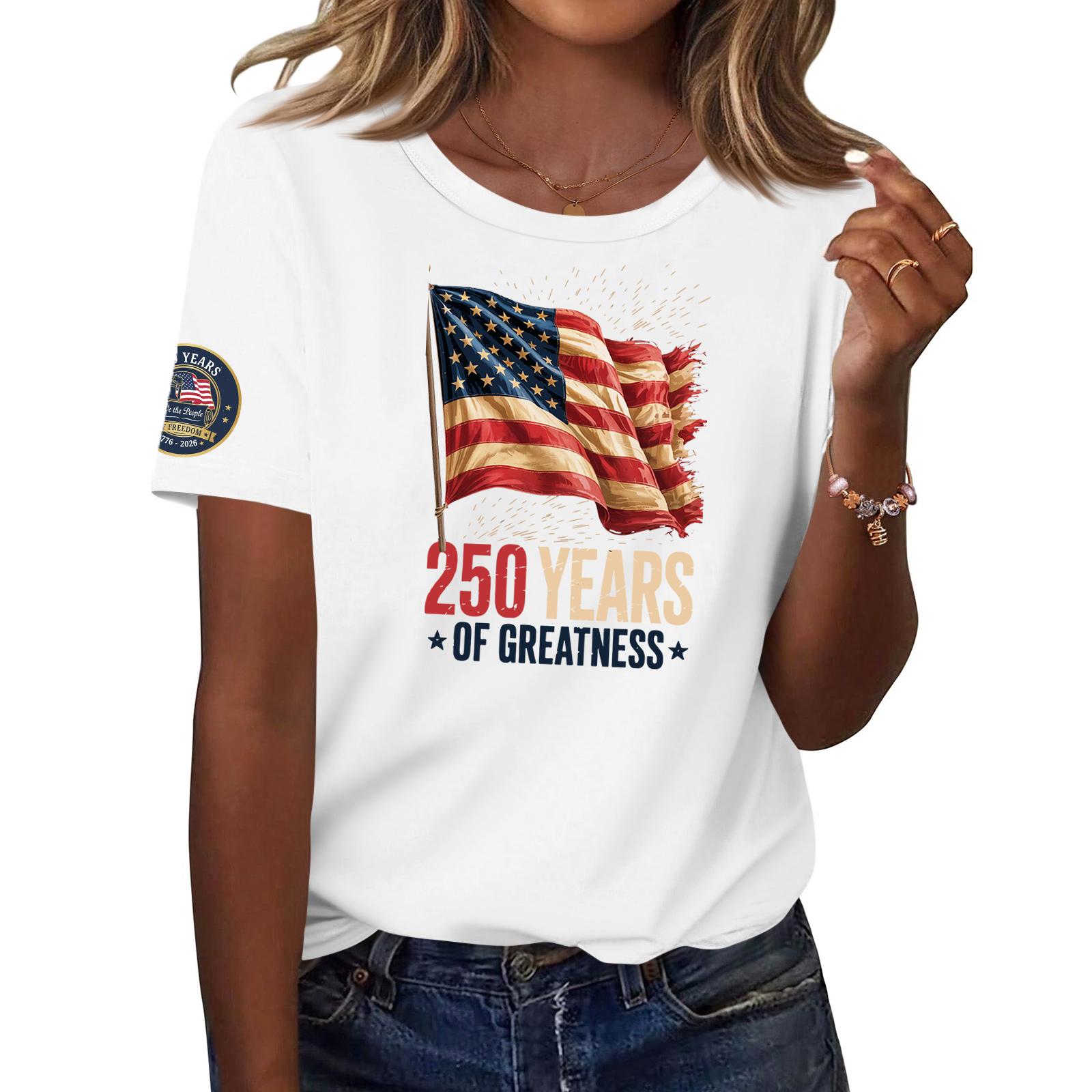 

Women s Fashion Casual Printed Short Sleeve Round Neck Pullover Tops XL білий