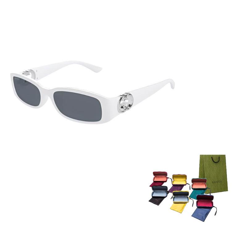 

GUCCI Temple Logo Cut-out Acetate Rectangular Sunglasses Women s White 54 белый
