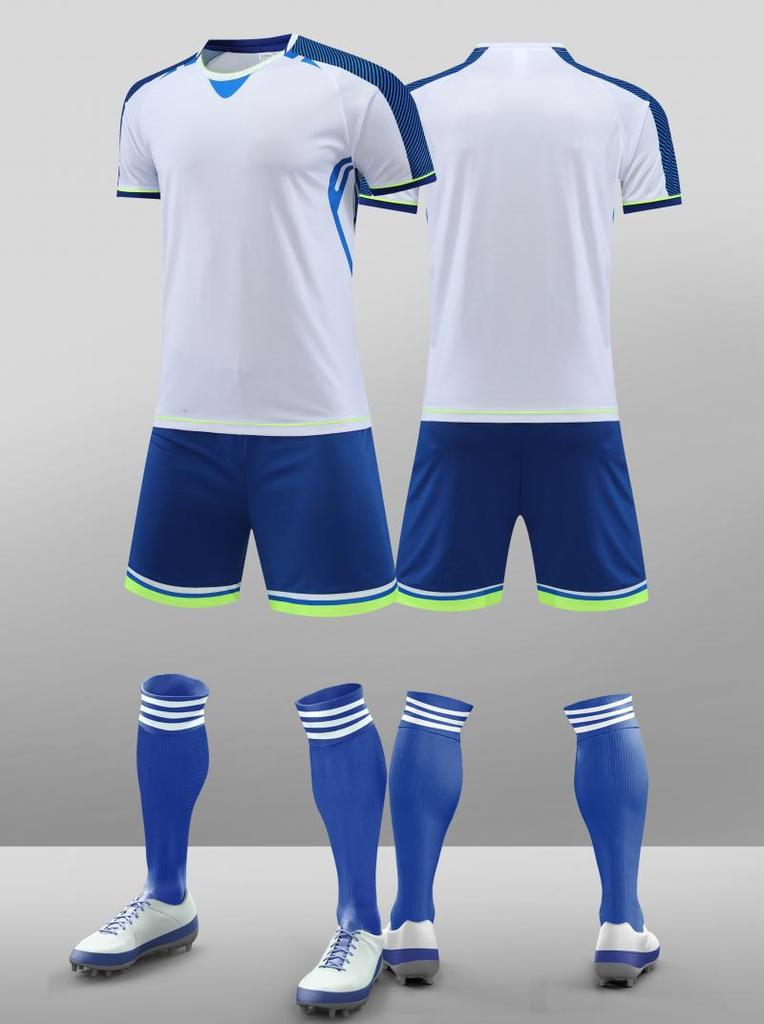 Football Jersey Set Men'S And Women'S Jerseys Summer Breathable Fast-Drying Adult Football Training Jerseys Competition Jerseys Children'S Jerseys