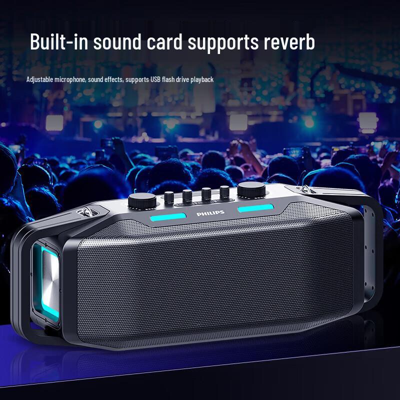 Philips TAX5409 Portable Outdoor Bluetooth Karaoke Speaker