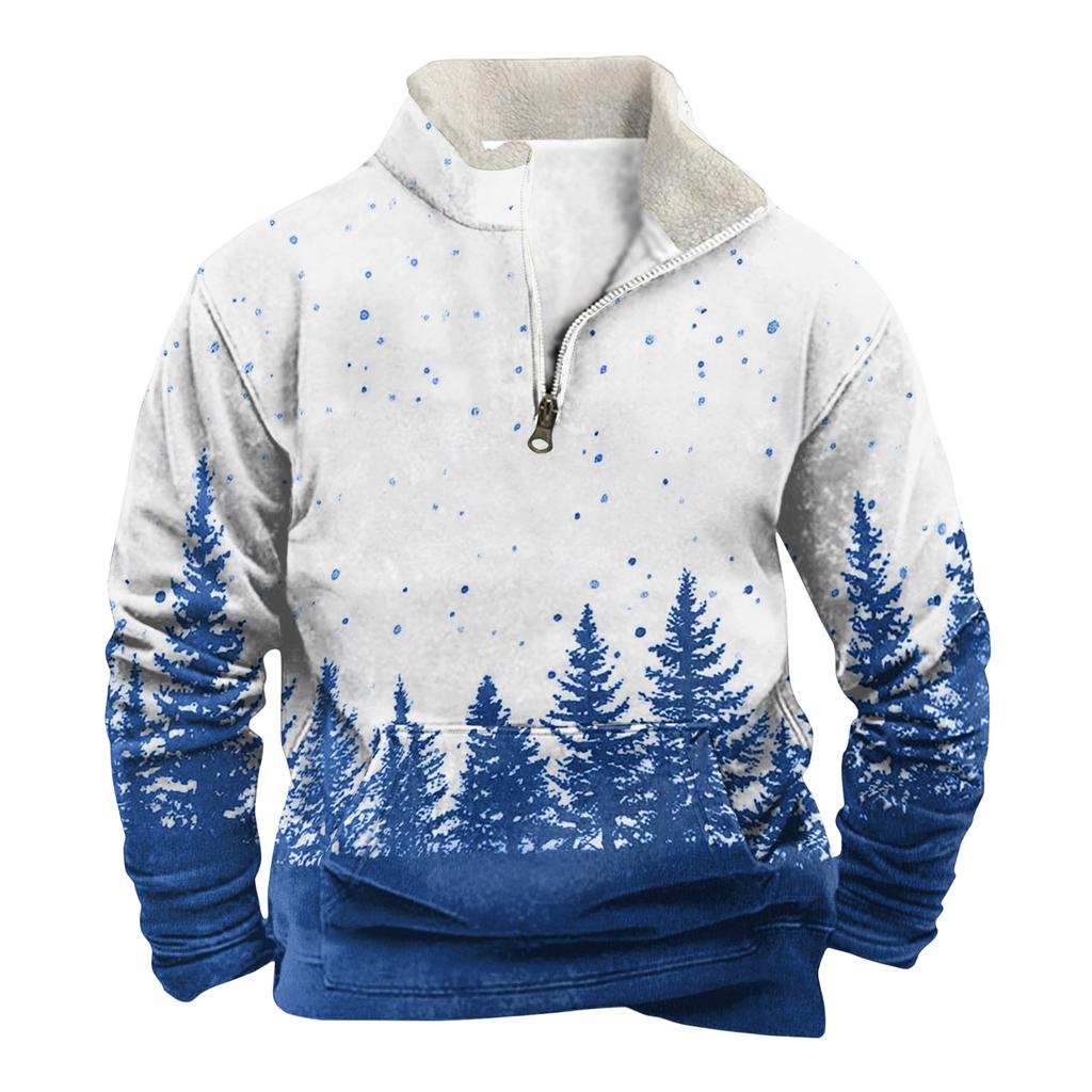 Vår Och Herr Ståkrage Sweatshirt Är Utomhus Casual Tröjor Toppar