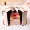 Rose Gift Box Lipstick Earrings Eternal Flower Necklace Gift Box Valentine's Day Gift Mother's Day Gift