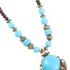 Alloy Bohemian Necklace Vintage Turquoise Long Necklace Fashion Bohemian Pendant Necklace  Girls