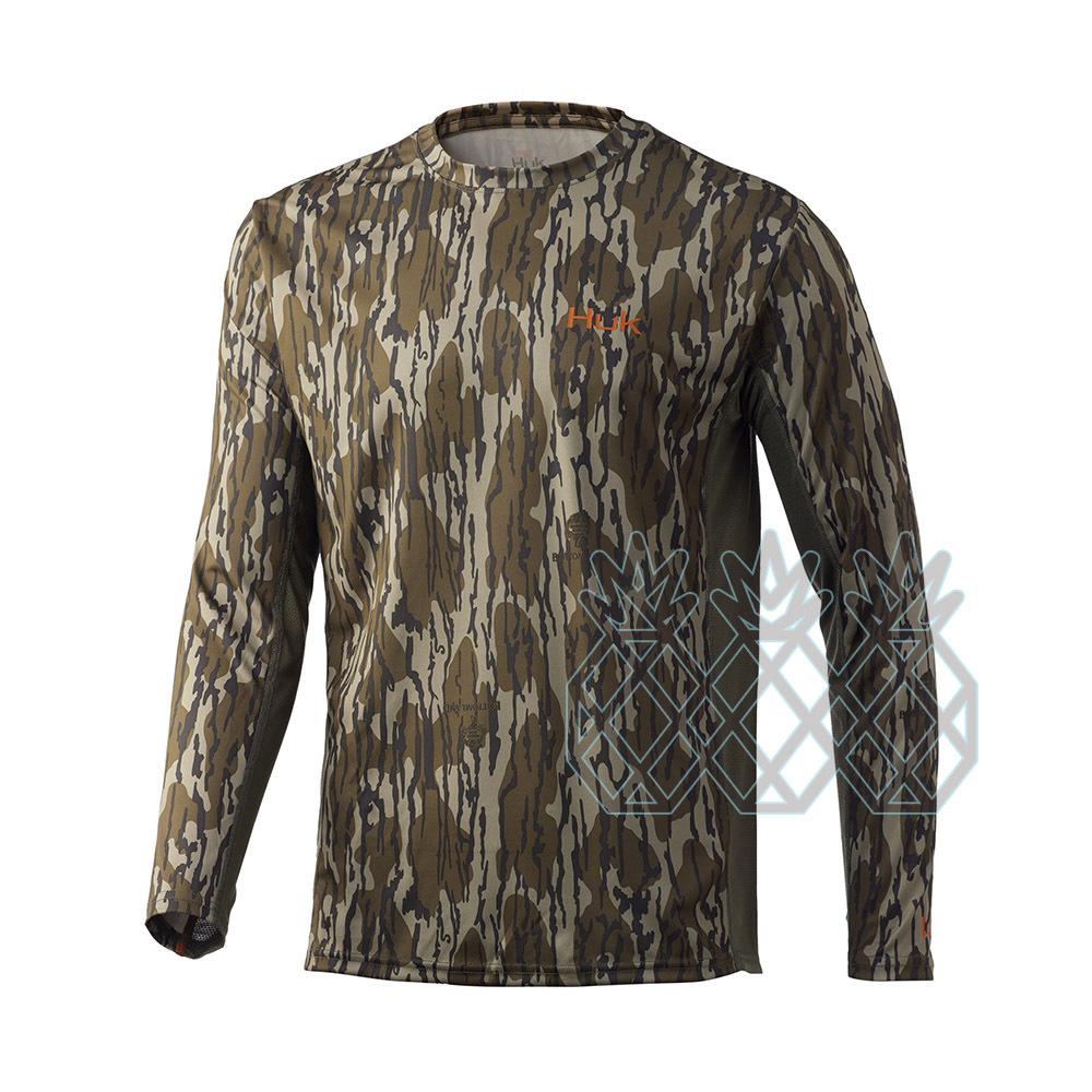 Cross-border HUK fishing suit outdoor summer long-sleeved sunscreen T-shirt quick-drying breathable Luya fishing suit UV protection XS