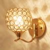 E27 Wall Sconce Crystal Wall Light Simple and Creative Bedroom Bedside Wall Lamp Crystal Lights for Home Ligting Wall Decor Lamp