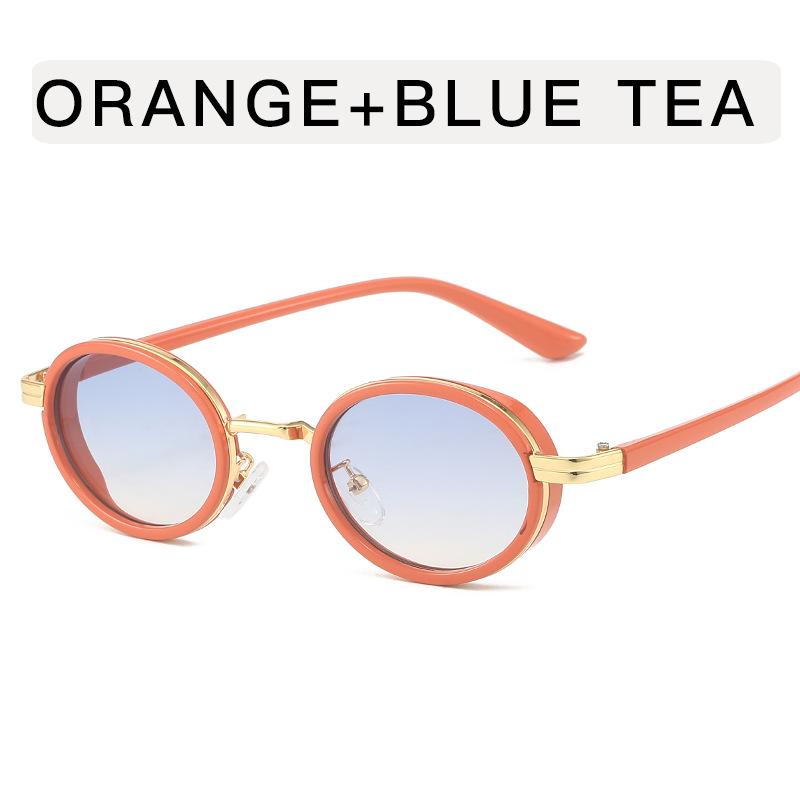 High Quality Women's Sunglasses Oval Shape Trendy Stylish Women Sun Glasses Steampunk Style UV Protection Female Sun Glass