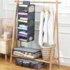 Foldable Kids Daily Clothes Organizer Side Pockets Closet Hanging Storage Bag  Socks