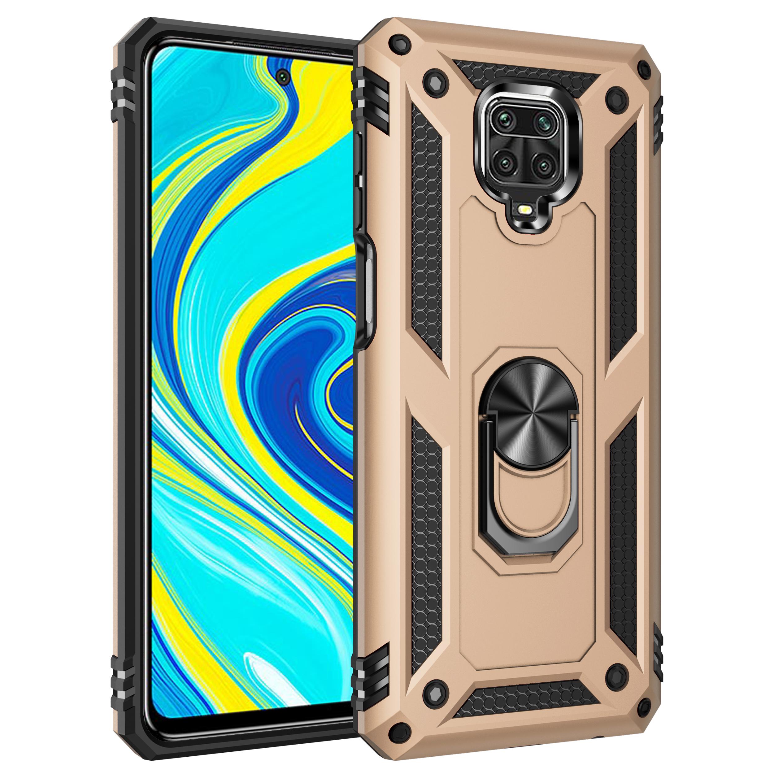 

JSFS Armor Case for Xiaomi Redmi Note 9 10 11 11T X3 NFC 9c 9s 8 GT Pro Max Poco X3 NFC F3 M3 9A 9T Ring Magnetic Metal Case Redmi Note 8