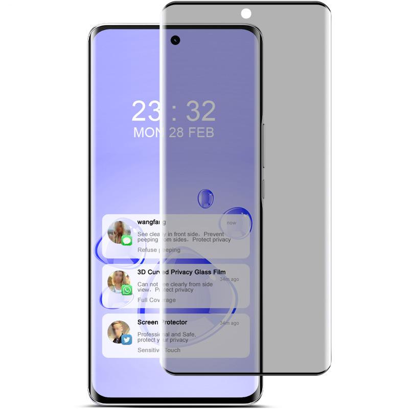 IMAK Für Honor X50 GT 5G Blickschutzfolie 3D Gebogen Vollständige Abdeckung Gehärtetes Glas Folie