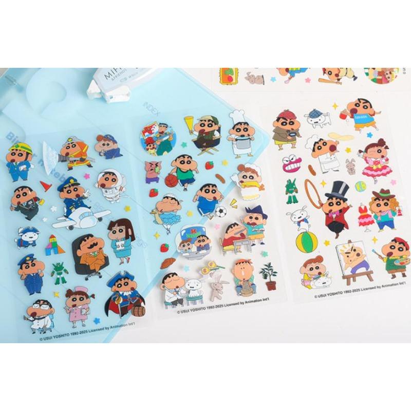New Crayon Shin Chan Sticker Pack Professional Dress Up Series Pet Stickers Creative Cut Free Diy Material Stickers Gift