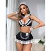 European & American Sexy Maid Role Play Lingerie Set with Mini Skirt
