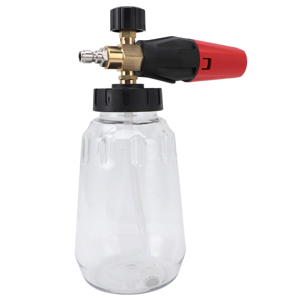 Car Wash Foam Sprayer 1000ml Versatile High Pressure Washer Foam Cannon with 14in Quick Connector