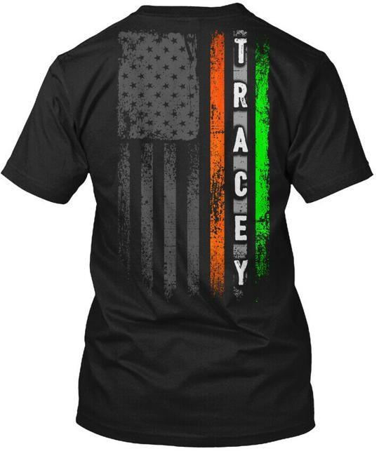

Tracey Family Irish American Flag T-Shirt Made in the USA Size S to 5XL S
