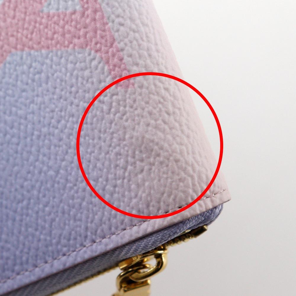 Louis Vuitton Spring In the City Coin Purse M81388 Monogram Sunrise Pastel Zippy Coin Perth Purple Monogram Canvas Women Used
