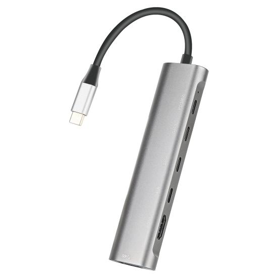 Robustní multifunkční přenosný USB-C splitter Multiportový expandér s vysokorychlostním přenosem Počítačové příslušenství Hub