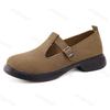 2025 Spring Antumn New Style Fashion Height Increase Shoes Casual Shoes Comfortable Non Slip Loafers Buckle Strap Women's Shoes