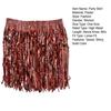 Adult Skirt Rain Fringe Tassel Party Skirt Bright Color Adjustable Curtain Mini Skirt Festival-ready Performance Skirt