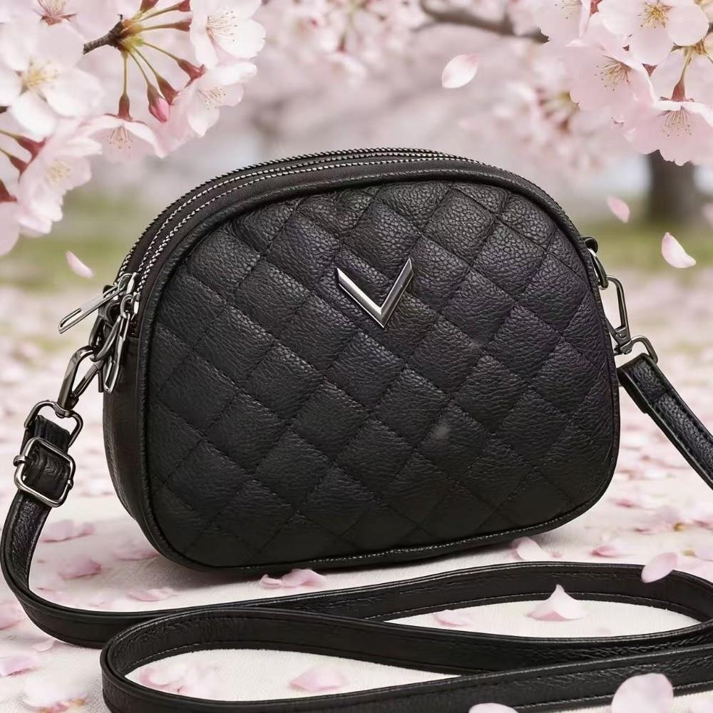 Trend Leather Women's Crossbody Bag Casual Versatile Small Square Bag Messenger Bag Daily Use