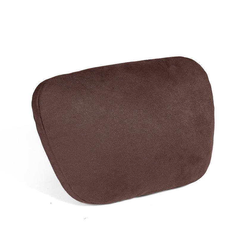 Suede Lumbar Pillow for Maybach: Headrest Cushion and Neck Support.