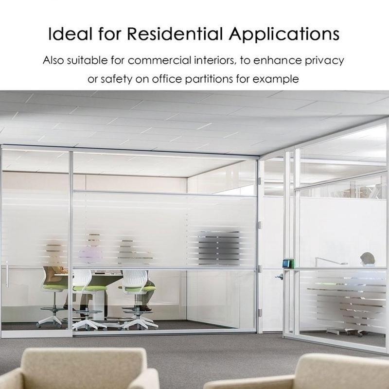 Frosted Stripes Window Film Wall Sticker Window Stickers Window Decals Electrostatic Glass Film 3 Size