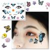 Autocolant cu tatuaj cu aripi de fluture cu zână Ochi impermeabili Machiaj de artă corporală pentru mâini
