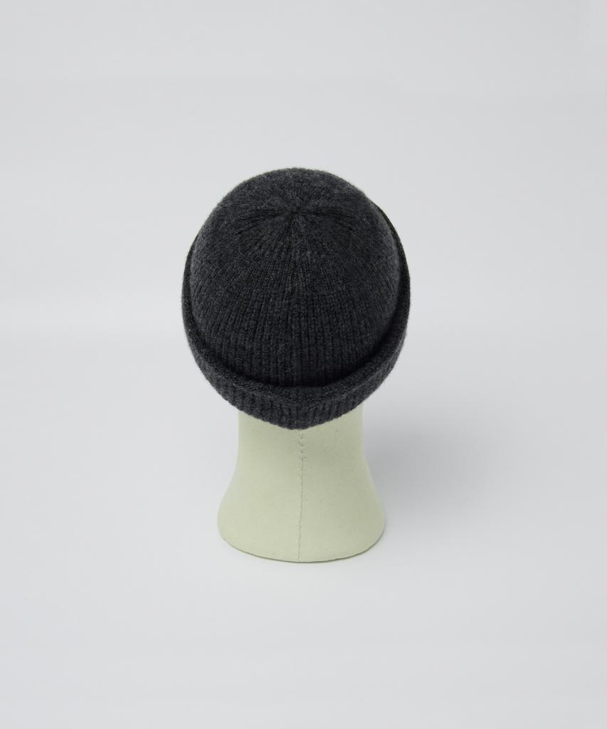 Lamolaeng Merino Wool Double Cuff Watchcap Charcoal