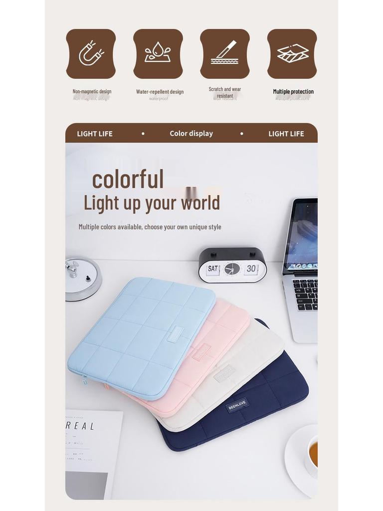 Tragbare stoßfeste 15,6-Zoll-Laptoptasche für Apple und Huawei