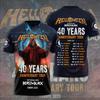 Classic Rock Helloween T-shirts Male 3D Print Men Women Hip Hop Trend Short Sleeve TShirt Street Loose Parent-child Short Sleev