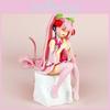 Hatsune Miku Pvc Anime Collectible With Sitting Pose And Cherry Blossom Accent For Desk Display And Enthusiasts