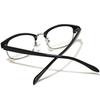 Bercute x Clear Fashion Fashion Clear Slightly and UV Black/Silver Glasses, Non-Prescription Glasses, Glasses, Lenses, Tough, Bad, Men's Women's