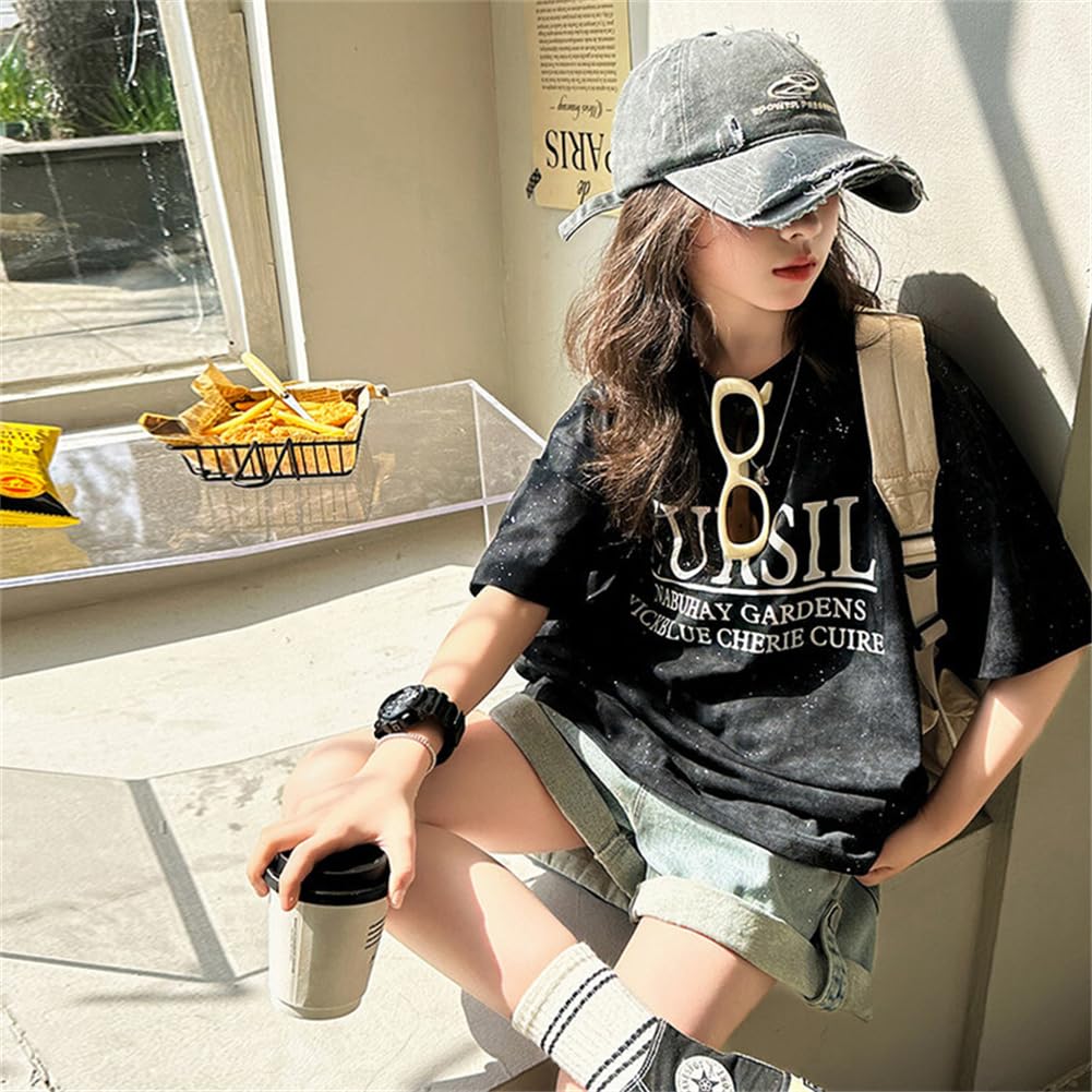 Summer Set Short Sleeve Top and Casual School Jersey Top and Set Jersey Set [KOSIKINI] Clothes, Children's Clothes, Kids' Up, Girls' T-shirt, Shorts,