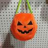 Traditional Velvets Pumpkin Candy Bag Seasonal Party Essential Storage Bag With Reinforced Handles Strong Fabric