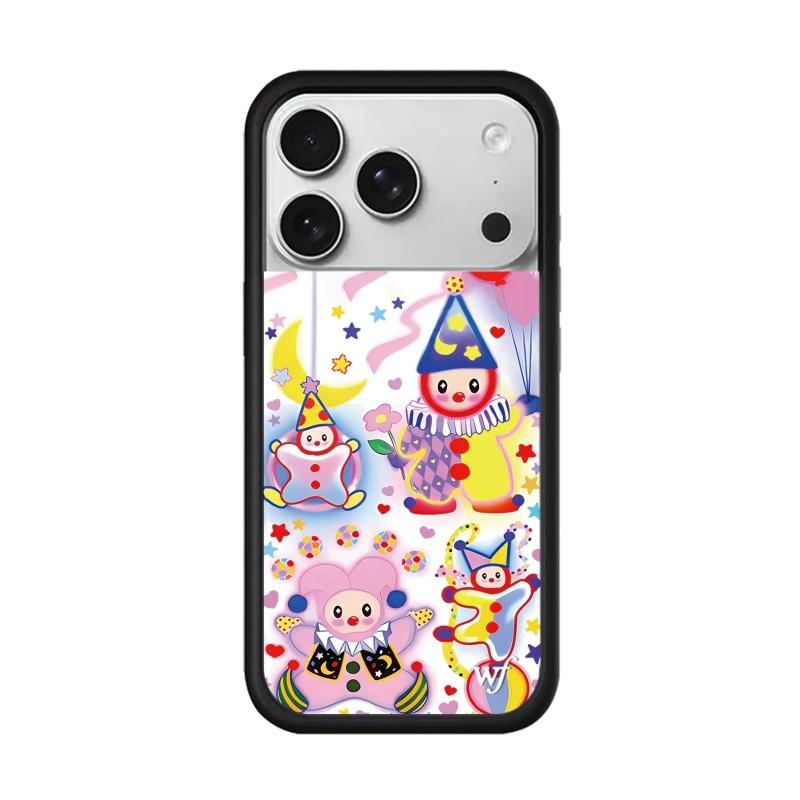 Wildflower ins Nara Smith Sweet Sliy Phone Case for iPhone 12 13 14 15 16 Pro Max Plus 17 Pro Cherries Clown Around Orchid Cover