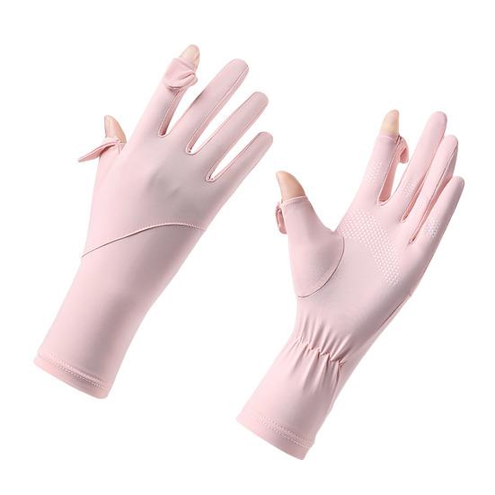 Sun Protection Gloves Ultra Thin Full Finger Driving Gloves Anti-Slip