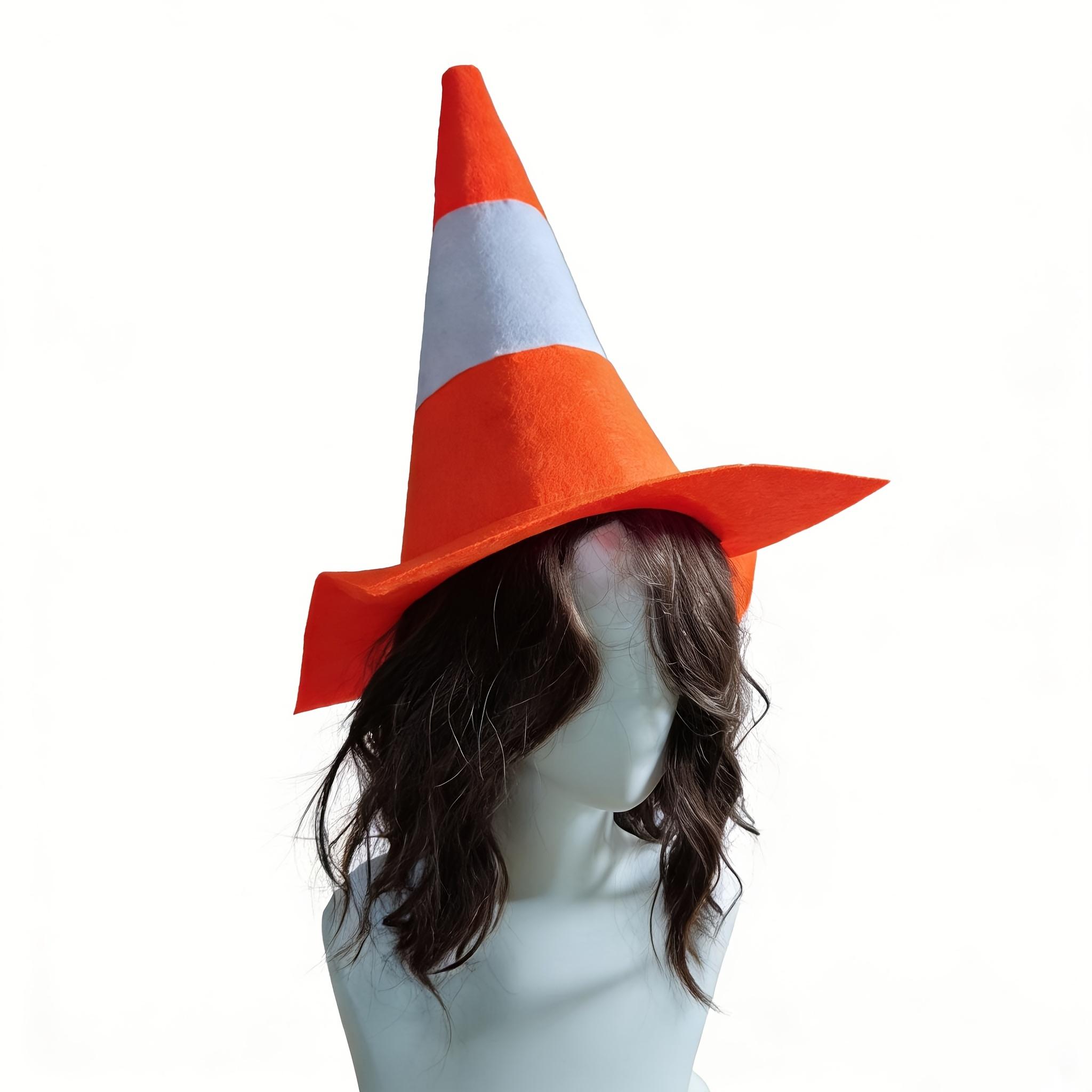 1Pc Party Roadblock High Hat - Costume Traffic Sign Hat - Simulated Traffic Roadblock Hat, Suitable For Role-Playing, Halloween, Christmas, Birthday