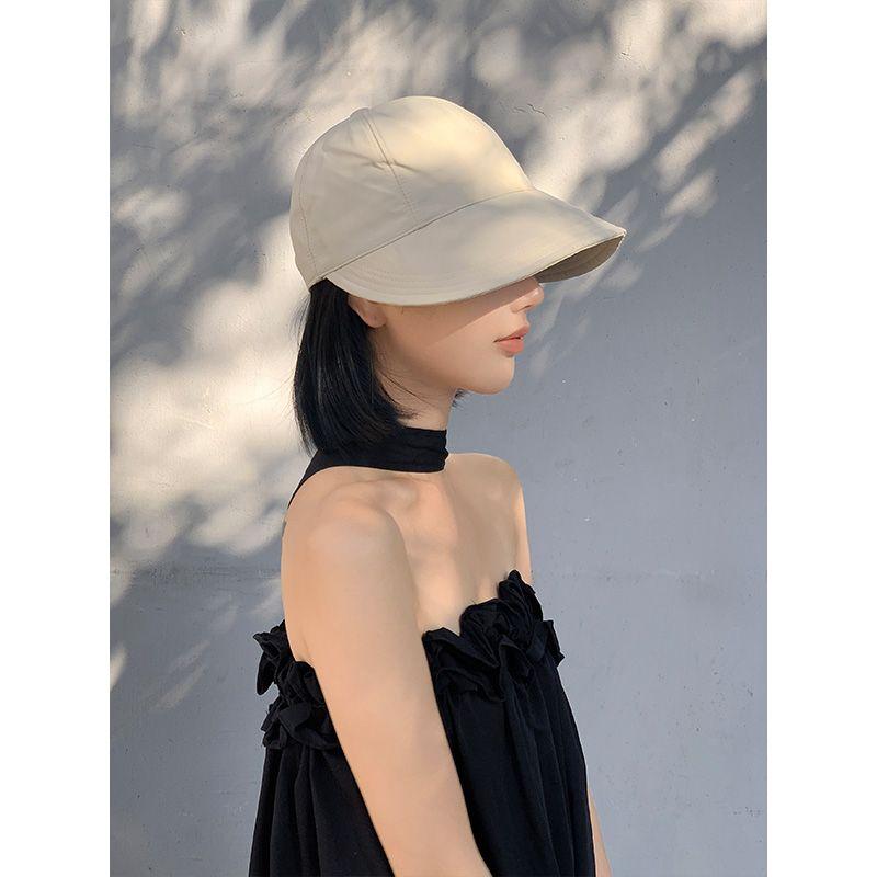 

Duck Tongue Fisherman Hat Wig Female Short Hair Summer 2024 New Arrival Quick-Drying Big Brim Sun Shade Sun Protection Hat Adjustable Beige cap + short straight Brown black hair