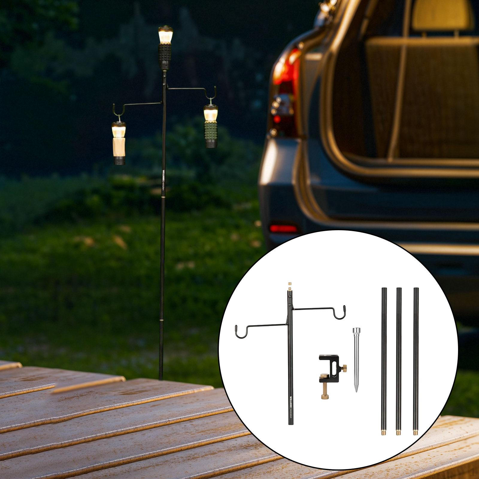 

Camping Lantern Stand Lamp Aluminum Alloy for Outdoor Light Hanging Poles Outside