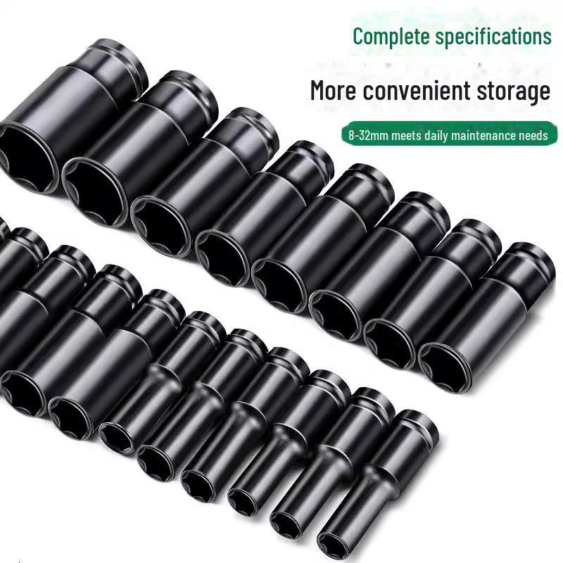 Jeu de clés à douille hexagonales électriques Fengwei grandes et allongées, 8-32 mm, 12 pièces