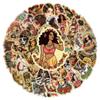 50Pcs Retro Pin Up Girl Graffiti Stickers Cute Sexy Tattoo Girls Decals Scrapbook Luggage Phone Waterproof Sticker