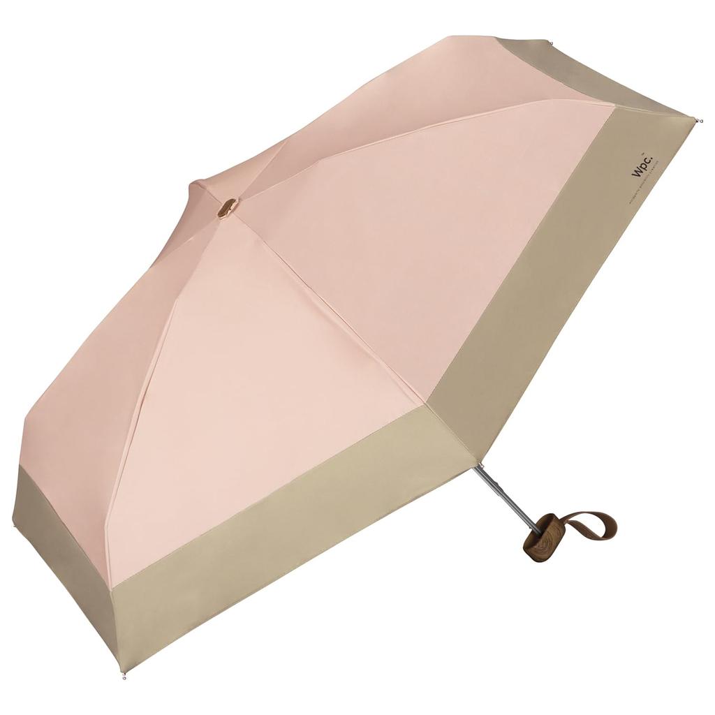 Folding Tiny Dusty Pink Shade UV UPF Suitable for Sun and with 47cm and Cute for Women [2024] Wpc. Parasol, Shade, (100% & Protection, 50+, Rain)