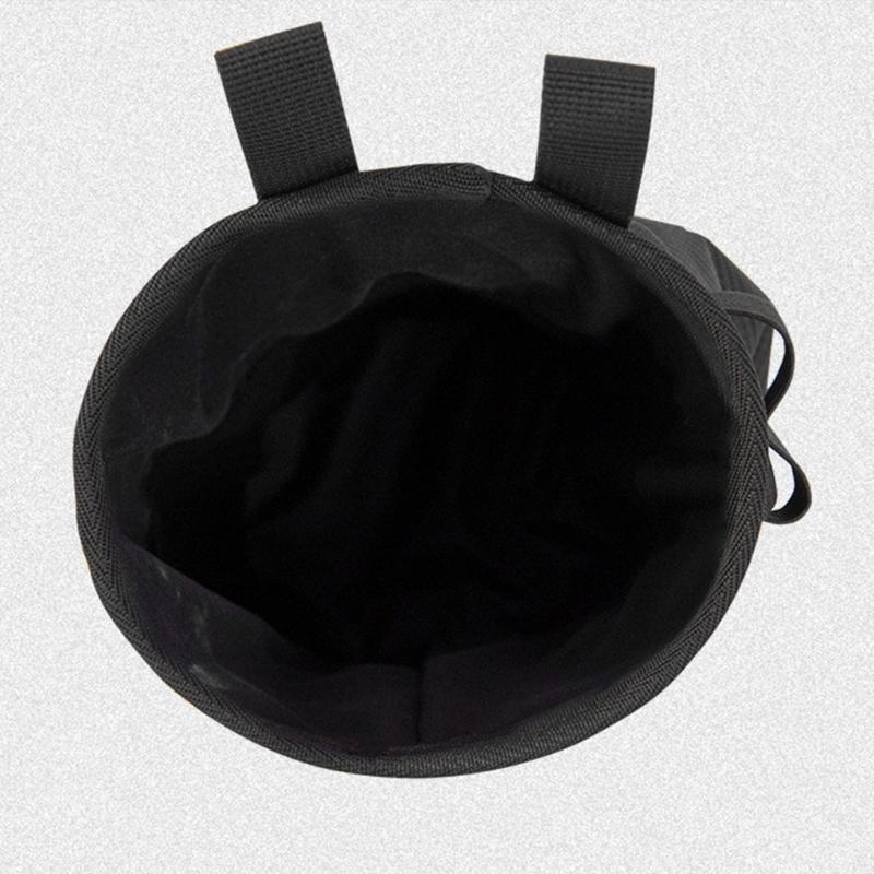 Chalk Bag for Rock Climbing, Bouldering Chalk Bucket with Waist Strap Watertight Zippered Pocket Rock Climbing Equipment